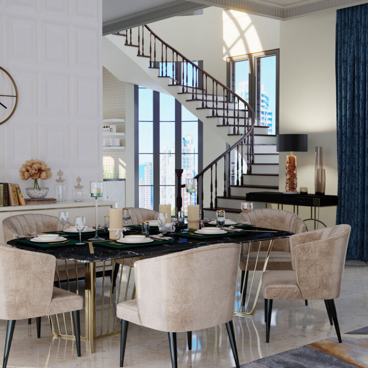 Dining table - Archviztech Interior 3d Rendering and Visualization, Vancouver