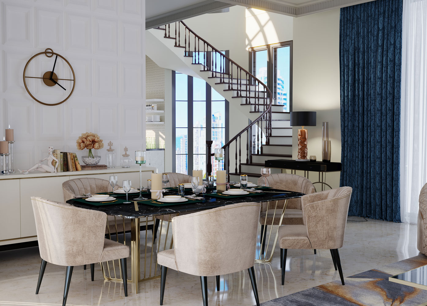 Dining table - Archviztech Interior 3d Rendering and Visualization, Vancouver