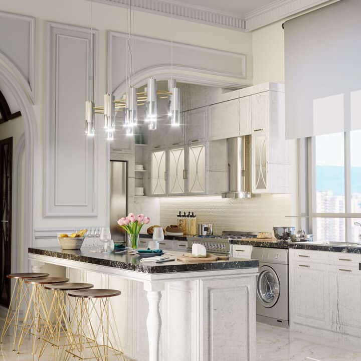Kitchen 3D Rendering - Archviztech Interior 3d Rendering and Visualization, Vancouver