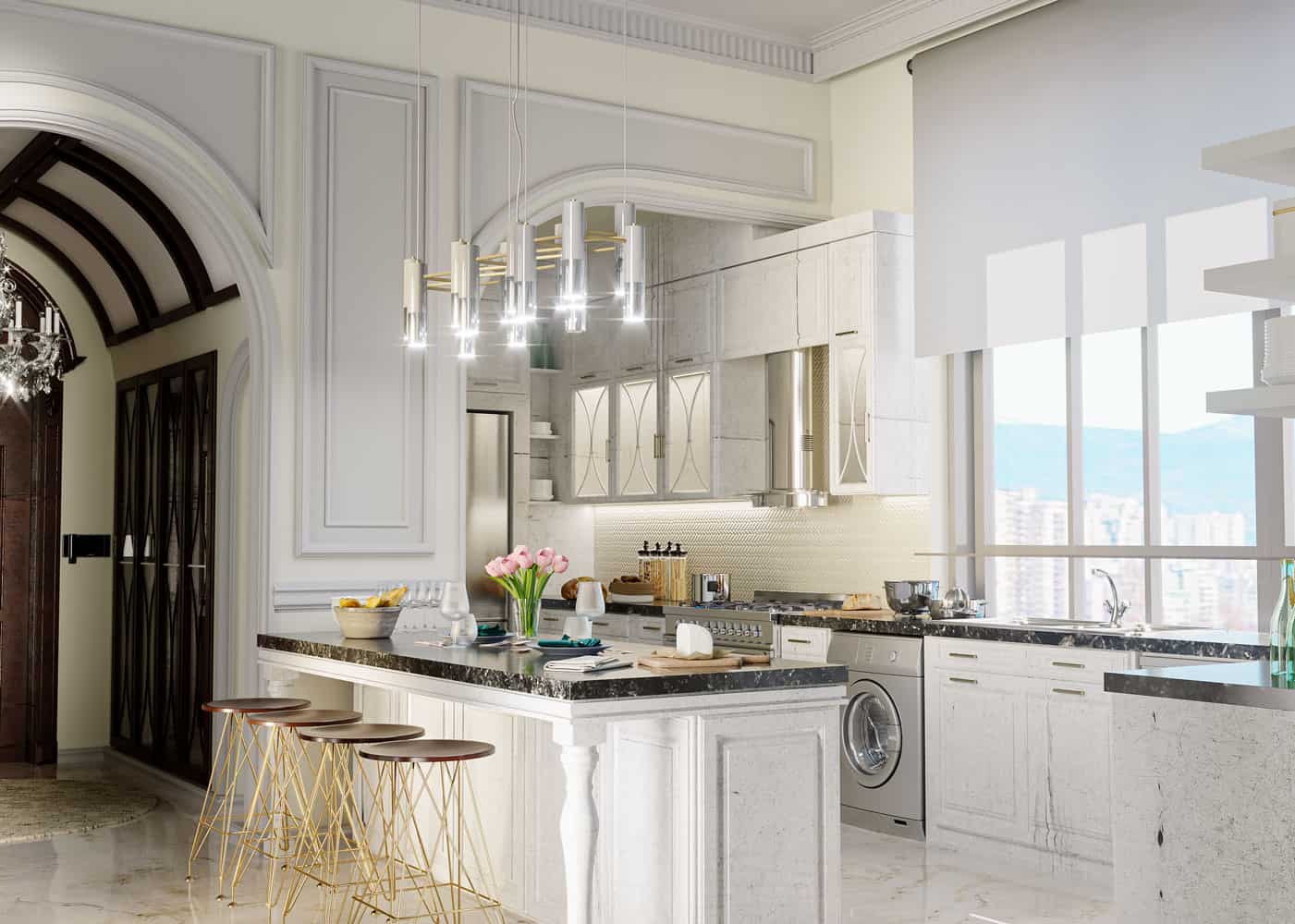 Kitchen 3D Rendering - Archviztech Interior 3d Rendering and Visualization, Vancouver
