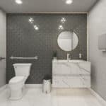 Wash room 3d rendering - Archviztech