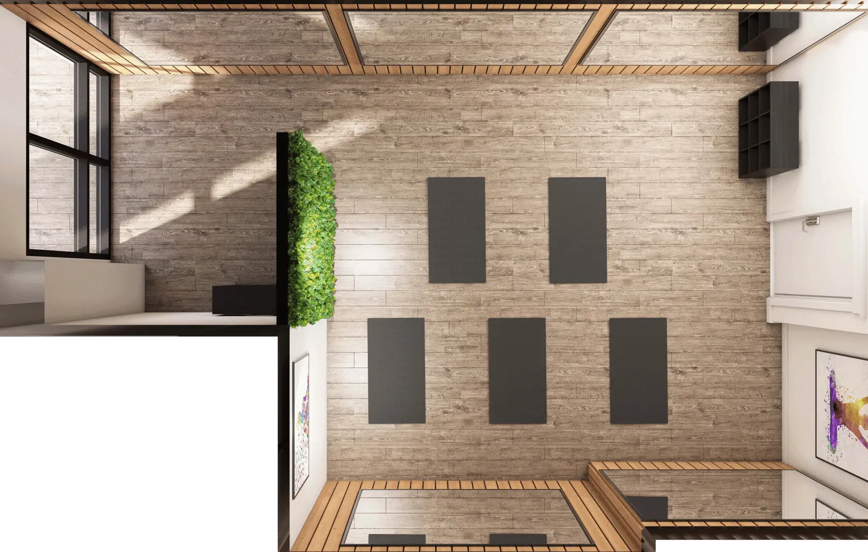 Isometric floor plan - Yoga